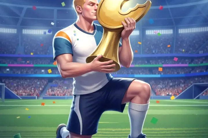 VIP trophy celebration screen with high-roller cashback indicator